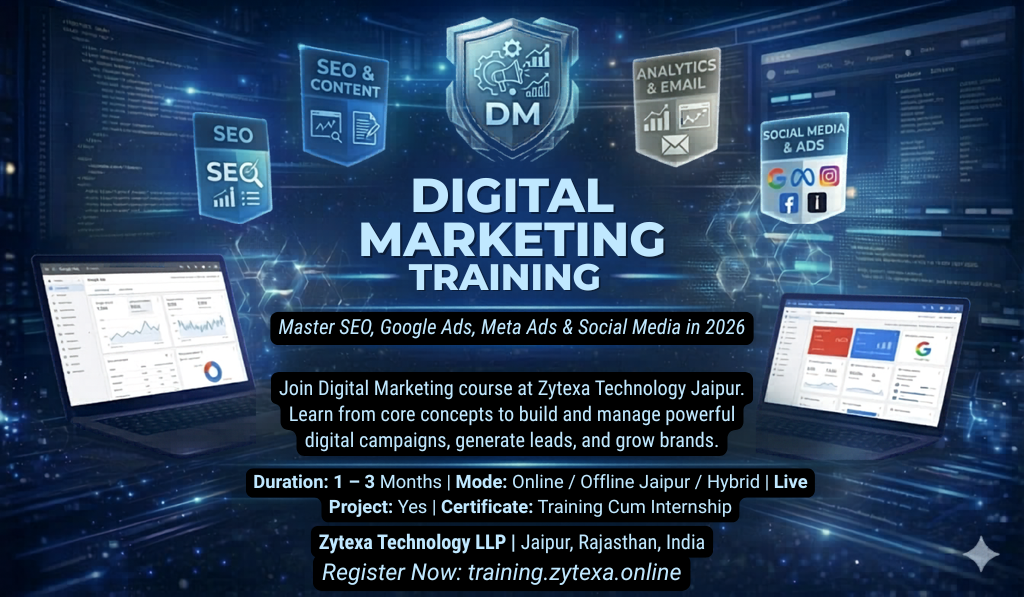 Digital Marketing Course in Jaipur – Grow Brands, Generate Leads, Build a Career
