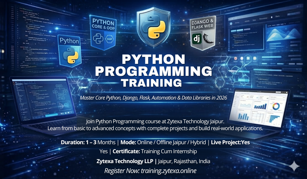 Python Programming Course in Jaipur – From Zero to Python Developer