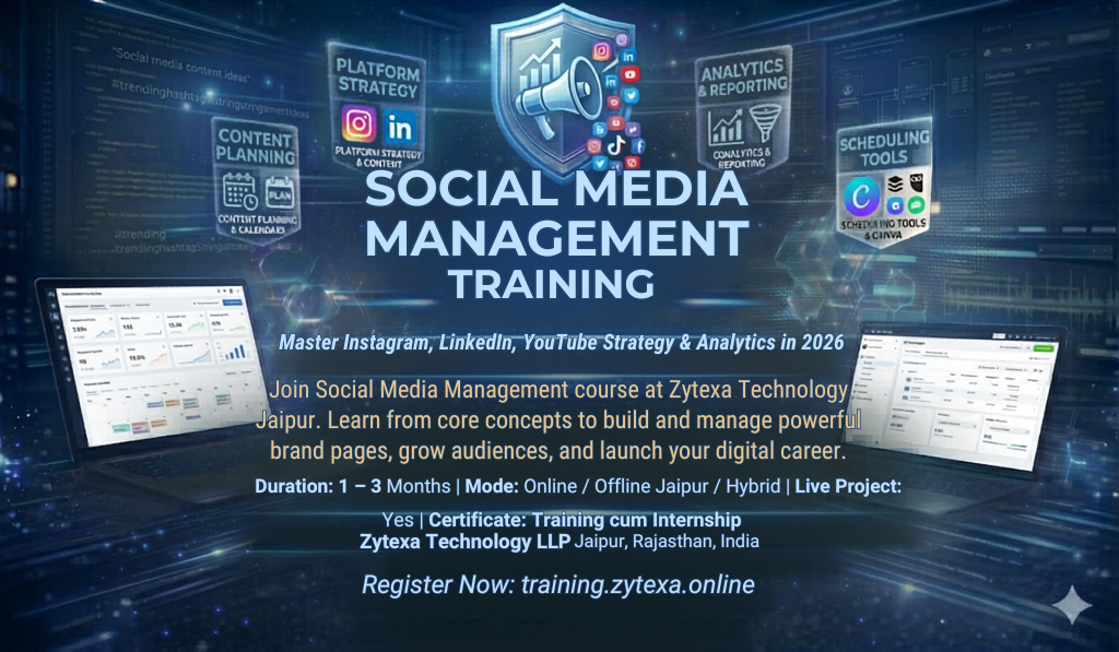 Social Media Management Course in Jaipur – Grow Brands & Build a Digital Career