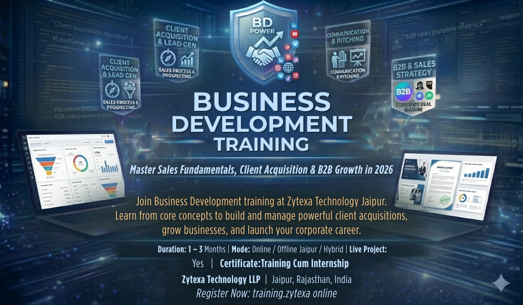Business Development Course in Jaipur – Master Sales, Growth & Client Acquisition