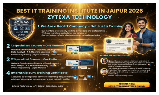 Best IT Training Institute in Jaipur 2026 – Zytexa Technology