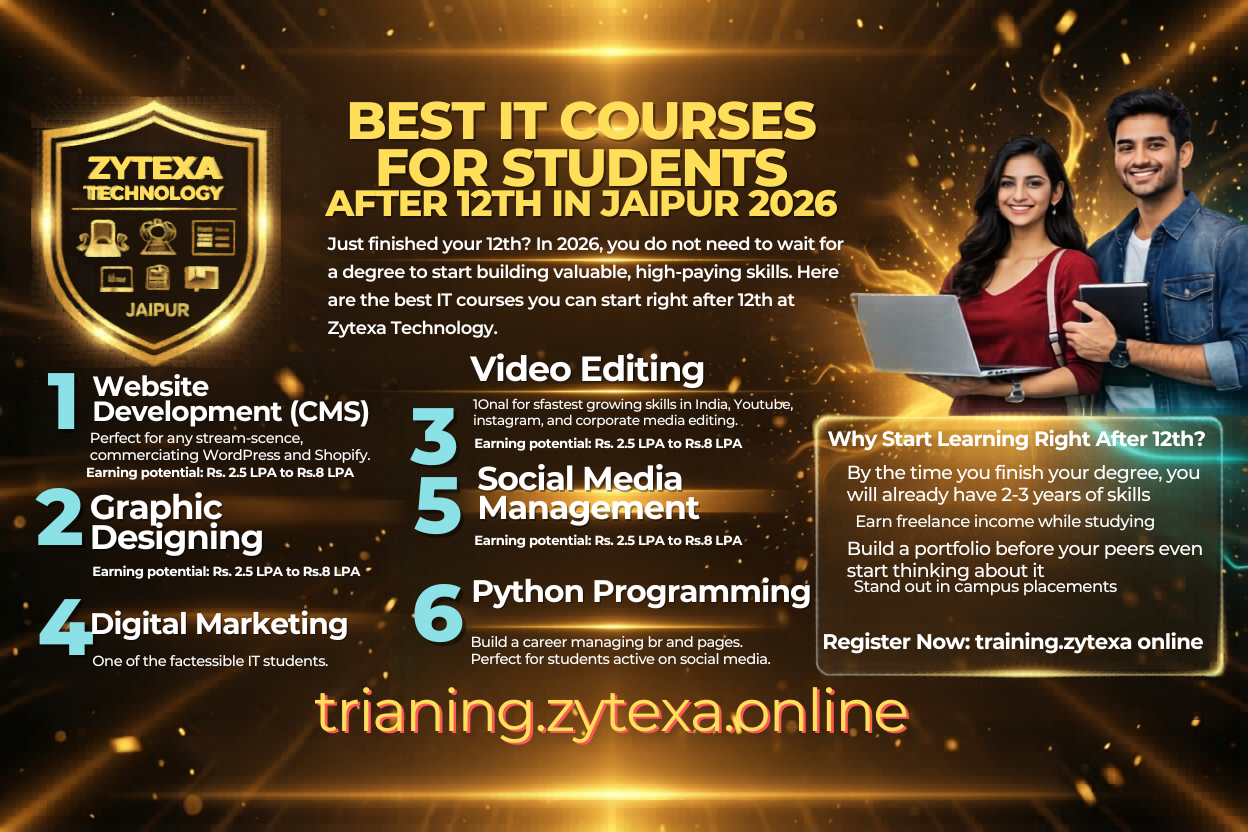 Best IT Courses for Students After 12th in Jaipur 2026